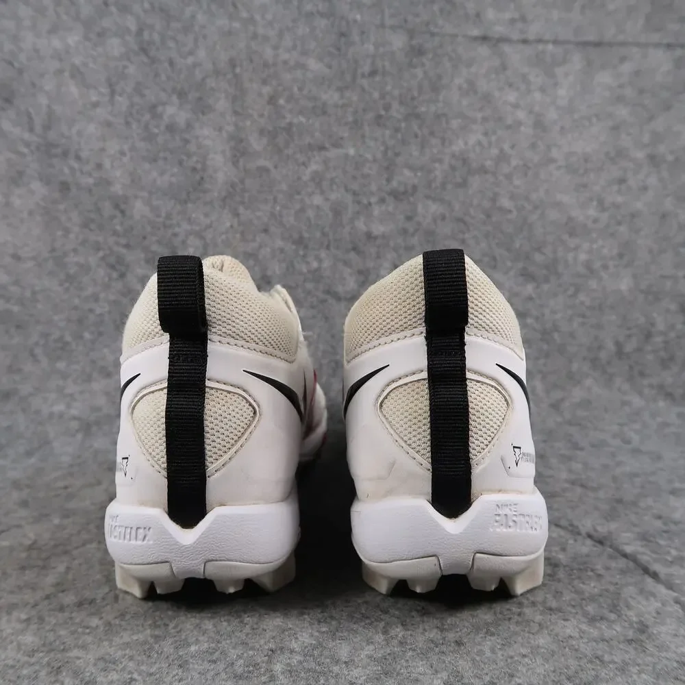 Nike Shoes Youth 4 Cleat Football Alpha Menace 3 Shark White Red Sport Athletic